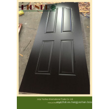 Piel de la puerta de melamina negra MDF 3.6mm